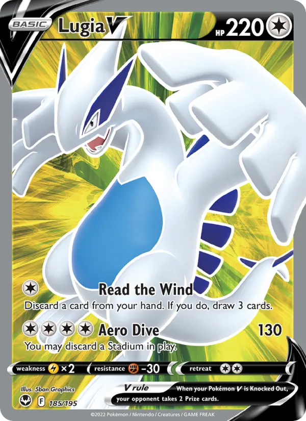 Lugia V, Pokémon card