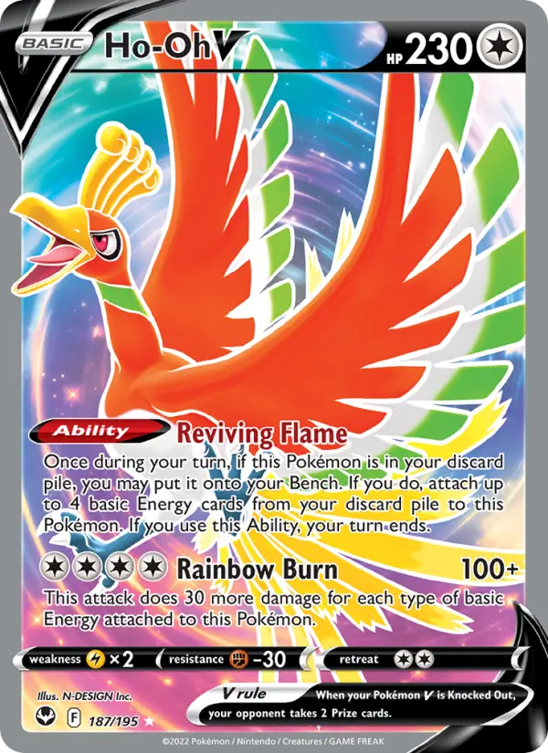 Ho-Oh V, Pokémon card