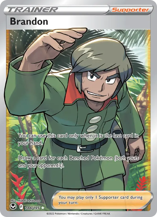 Brandon, Pokémon card