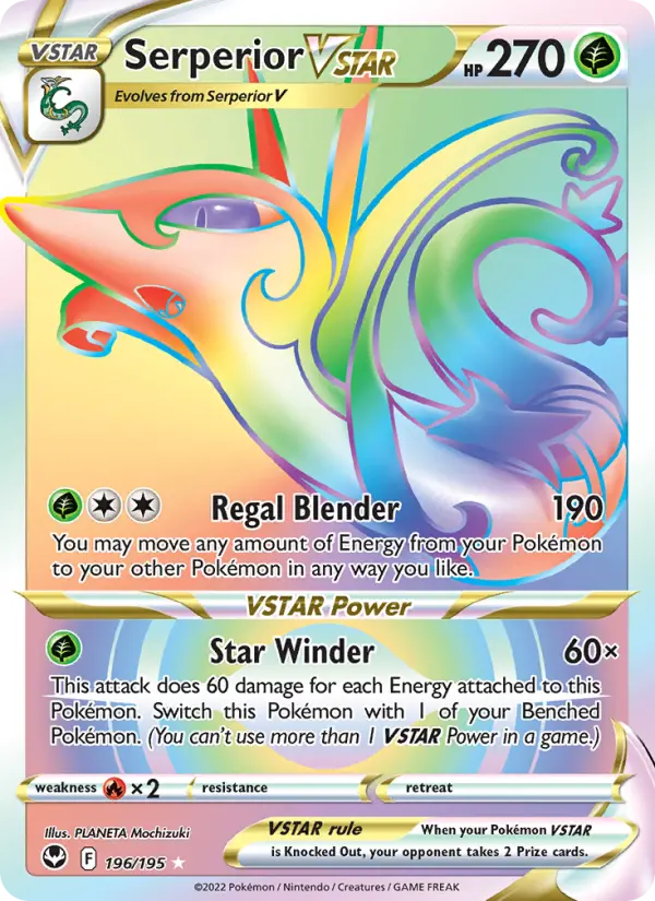 Serperior VSTAR, Pokémon card