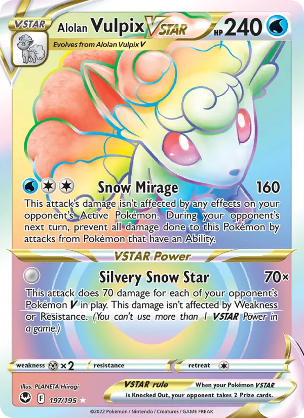 Alolan Vulpix VSTAR, Pokémon card