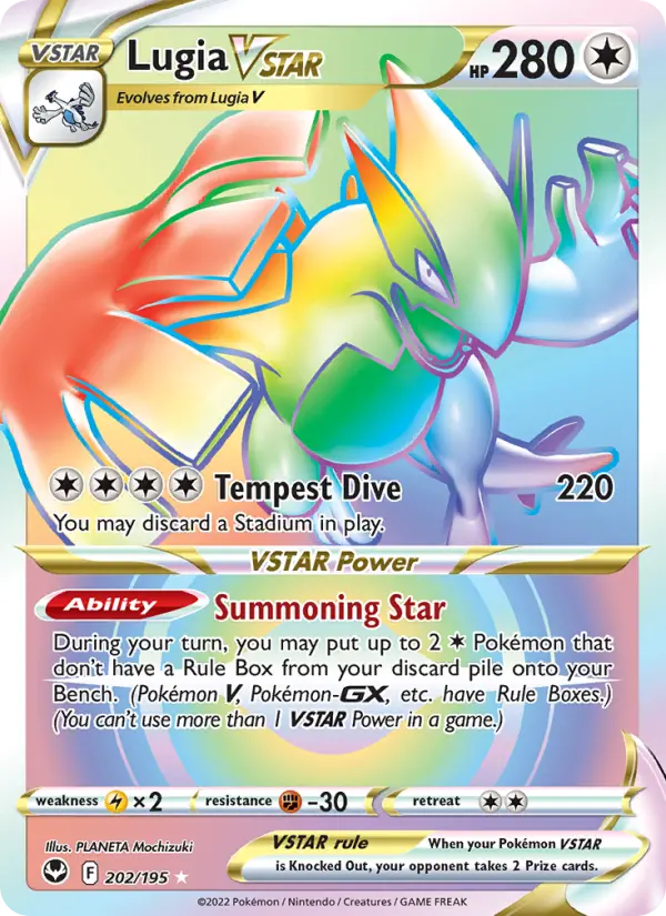 Lugia VSTAR, Pokémon card