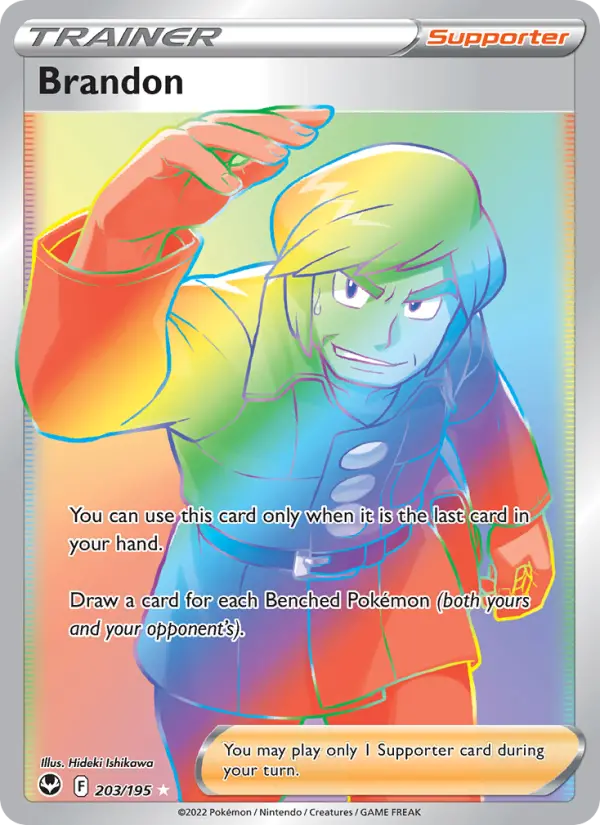 Brandon, Pokémon card