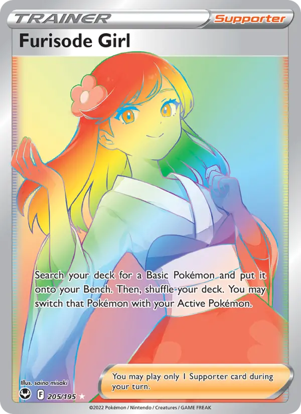 Furisode Girl, Pokémon card