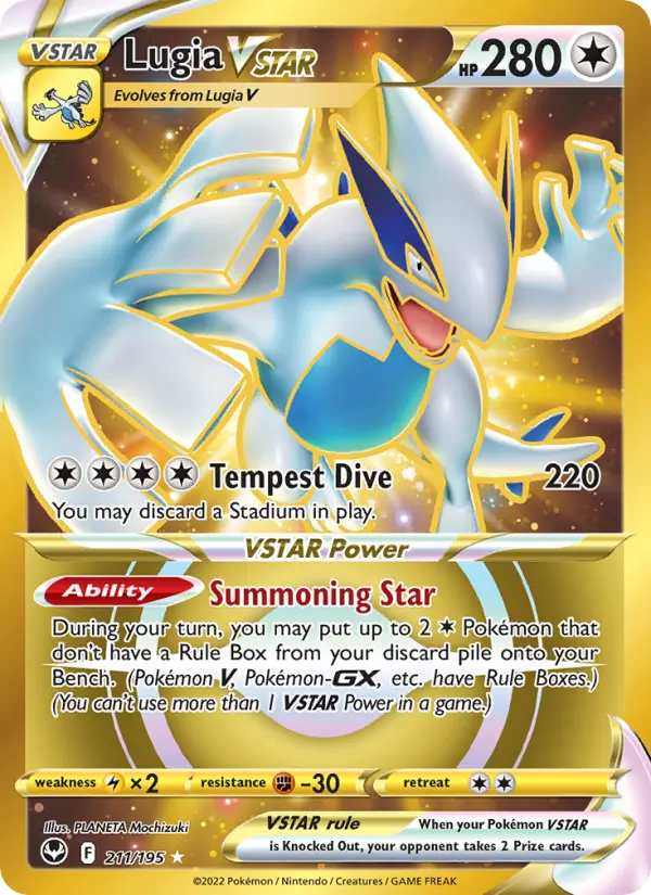 Lugia VSTAR, Pokémon card