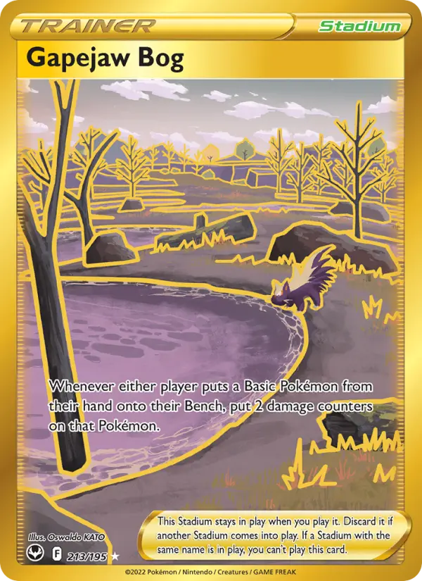 Gapejaw Bog, Pokémon card