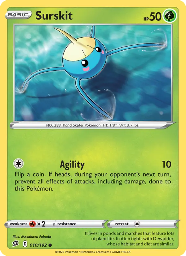 Surskit, Pokémon card