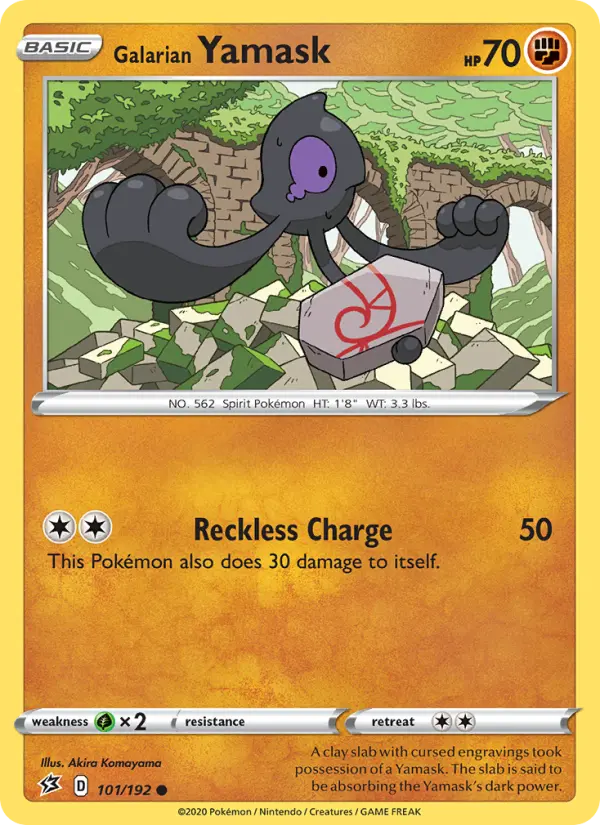 Galarian Yamask, Pokémon card