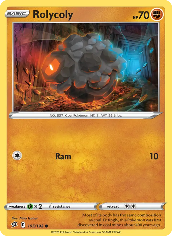Rolycoly, Pokémon card