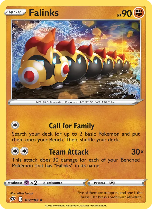 Falinks, Pokémon card