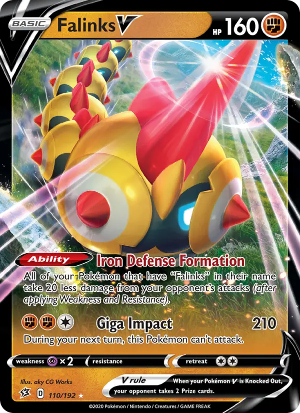 Falinks V, Pokémon card