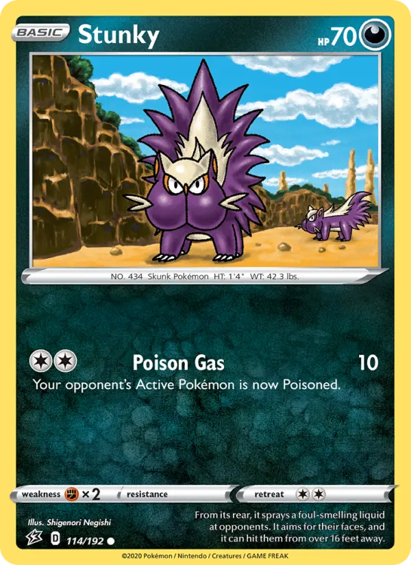 Stunky, Pokémon card