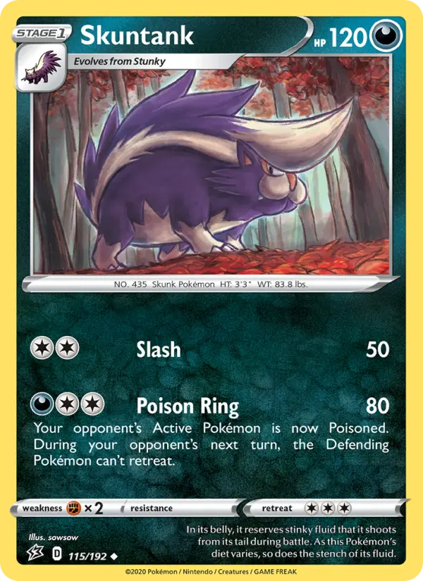 Skuntank, Pokémon card