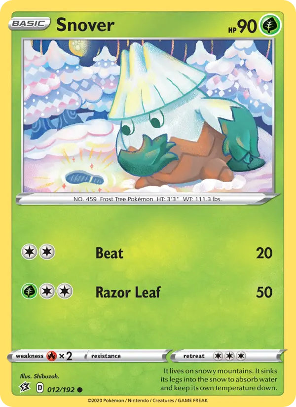 Snover, Pokémon card