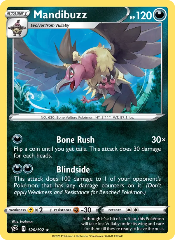 Mandibuzz, Pokémon card