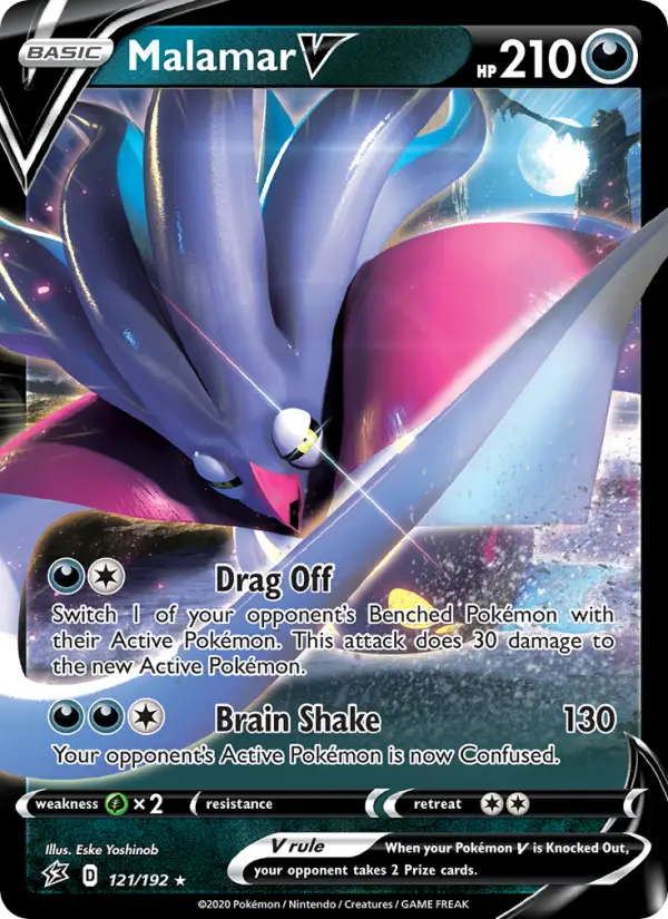Malamar V, Pokémon card