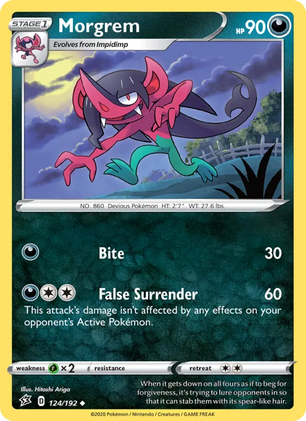 Morgrem, Pokémon card
