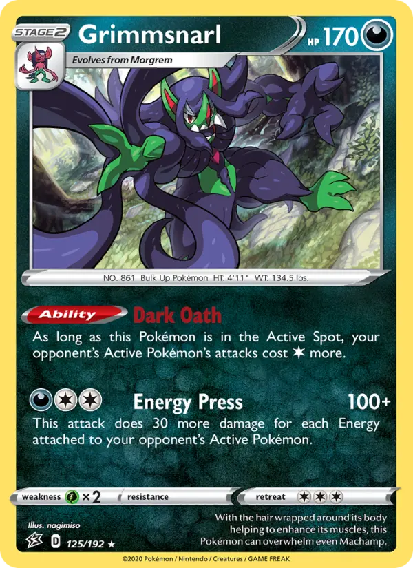 Grimmsnarl, Pokémon card