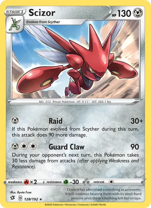 Scizor, Pokémon card