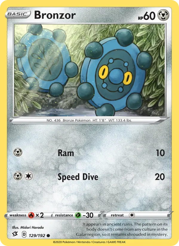 Bronzor, Pokémon card