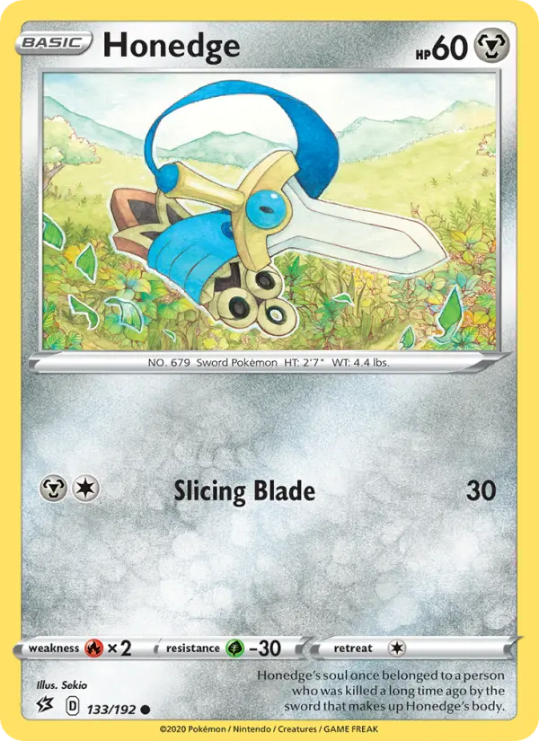 Honedge, Pokémon card
