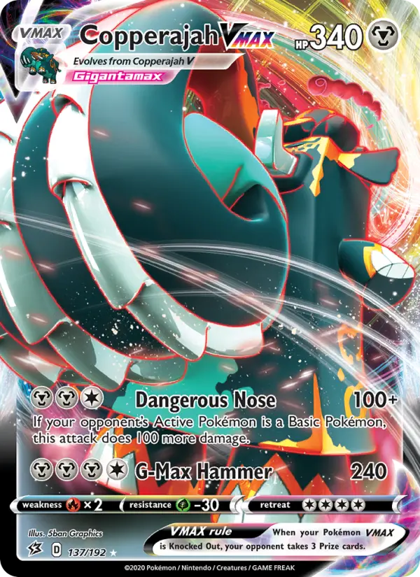 Copperajah VMAX, Pokémon card