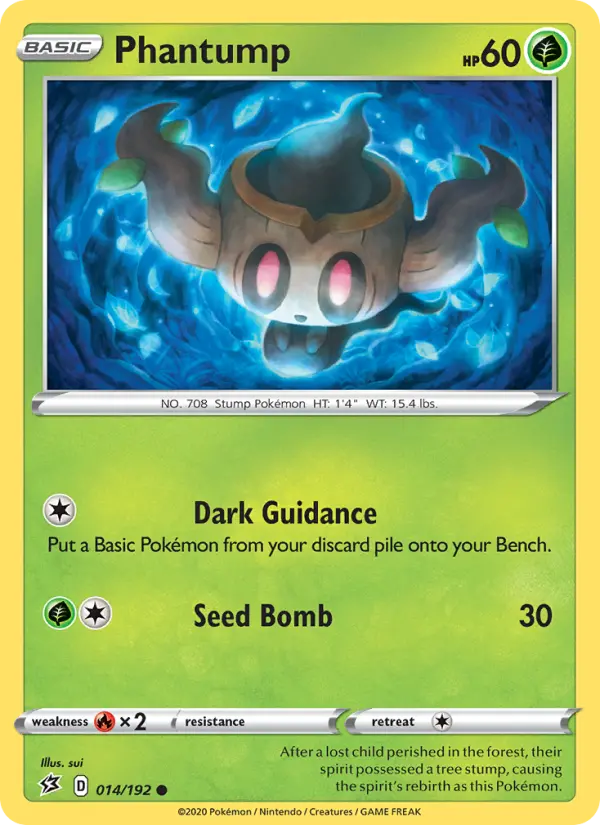 Phantump, Pokémon card