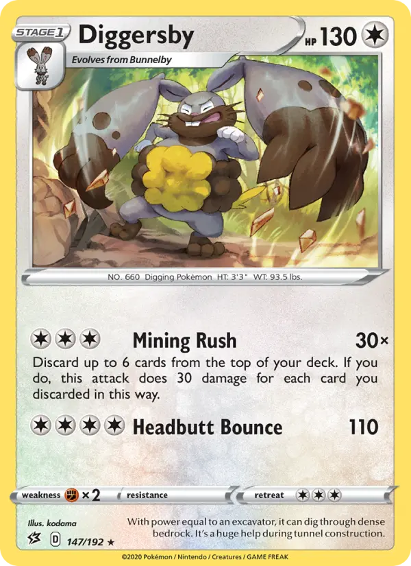Diggersby, Pokémon card