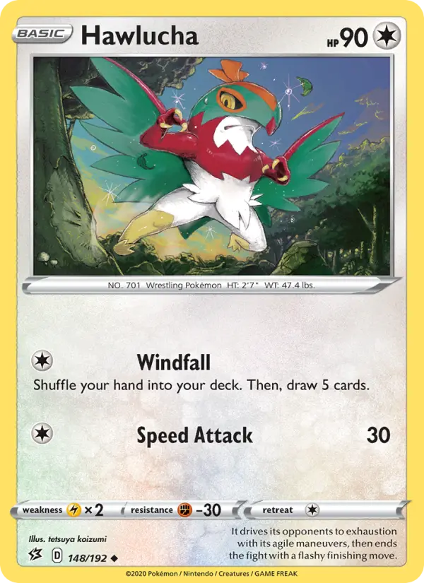 Hawlucha, Pokémon card