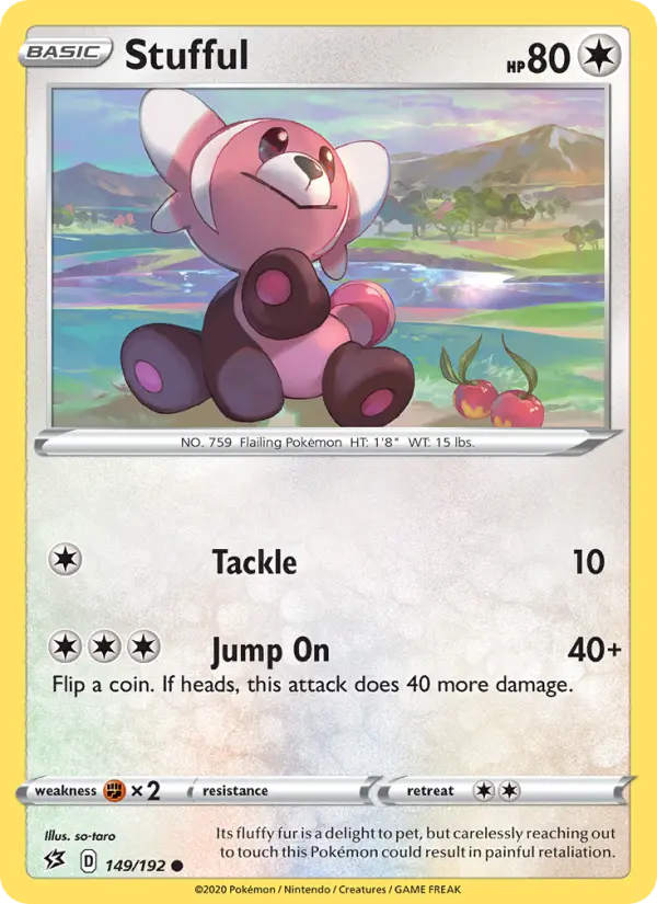 Stufful, Pokémon card