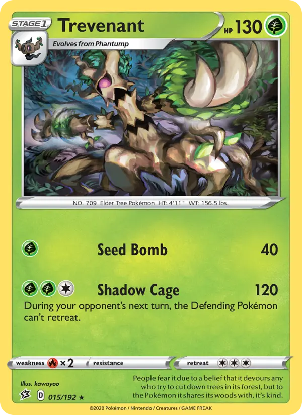Trevenant, Pokémon card
