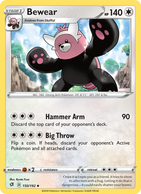 Bewear, Pokémon card