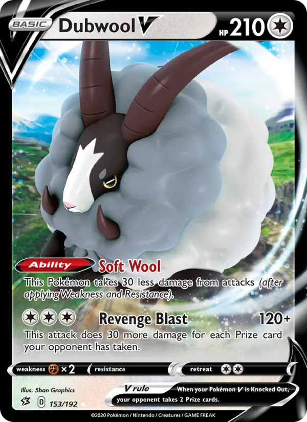 Dubwool V, Pokémon card