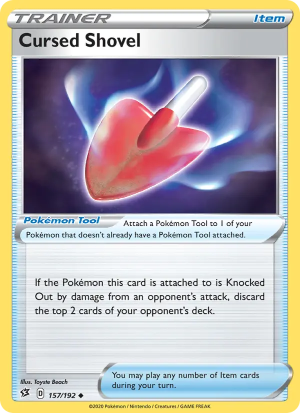 Cursed Shovel, Pokémon card