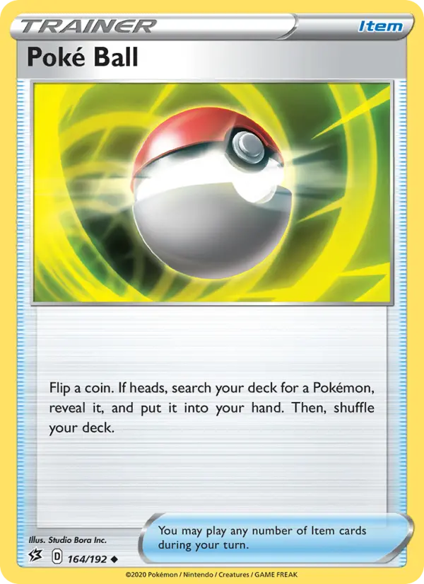 Poké Ball, Pokémon card