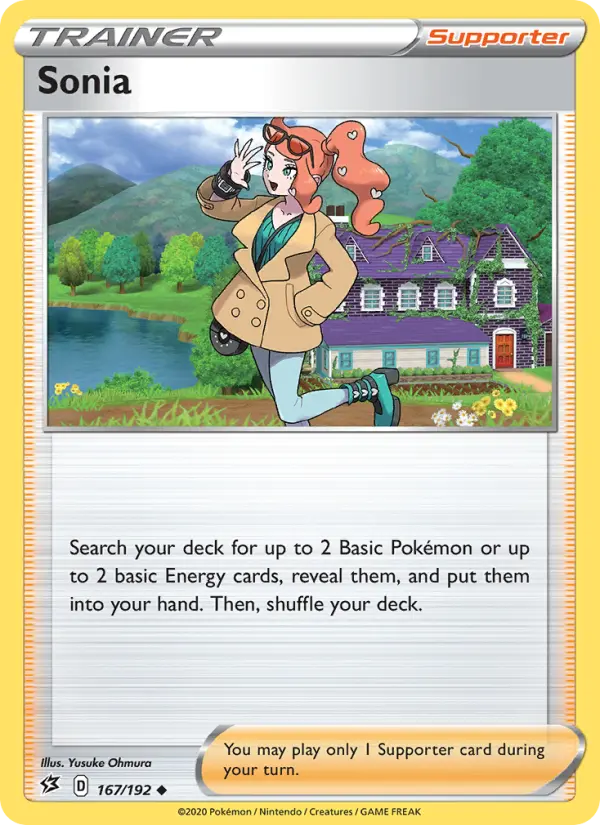 Sonia, Pokémon card