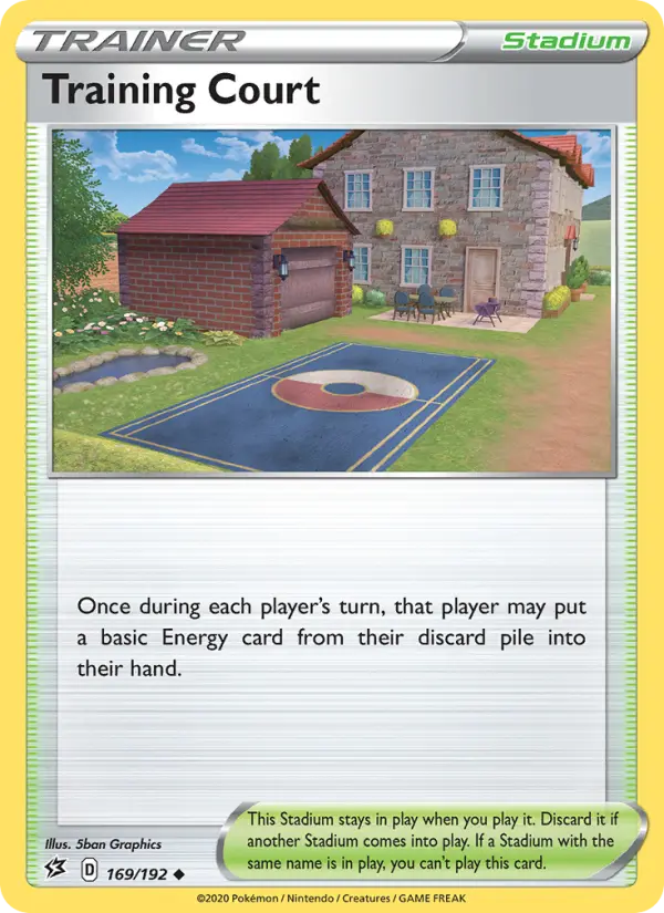 Training Court, Pokémon card