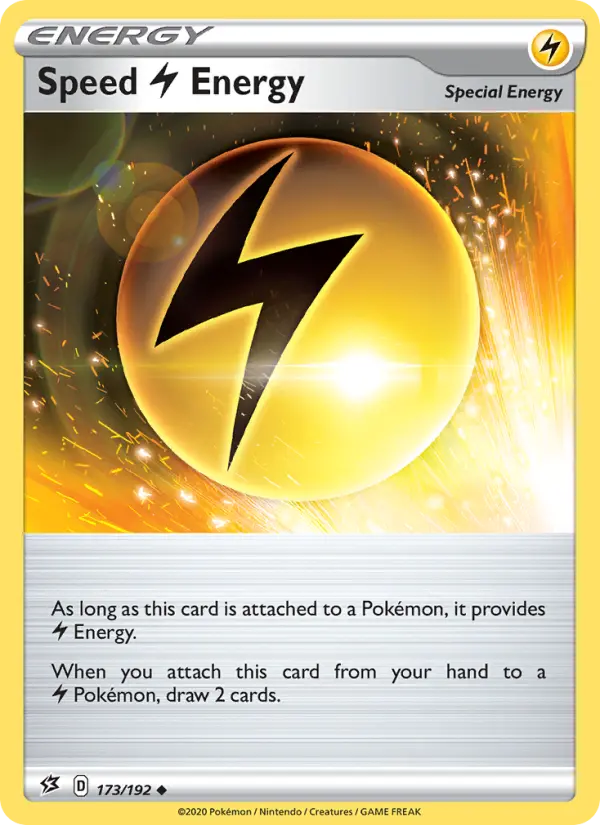 Speed Lightning Energy, Pokémon card