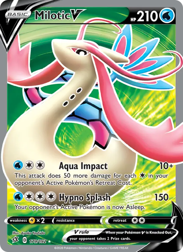 Milotic V, Pokémon card