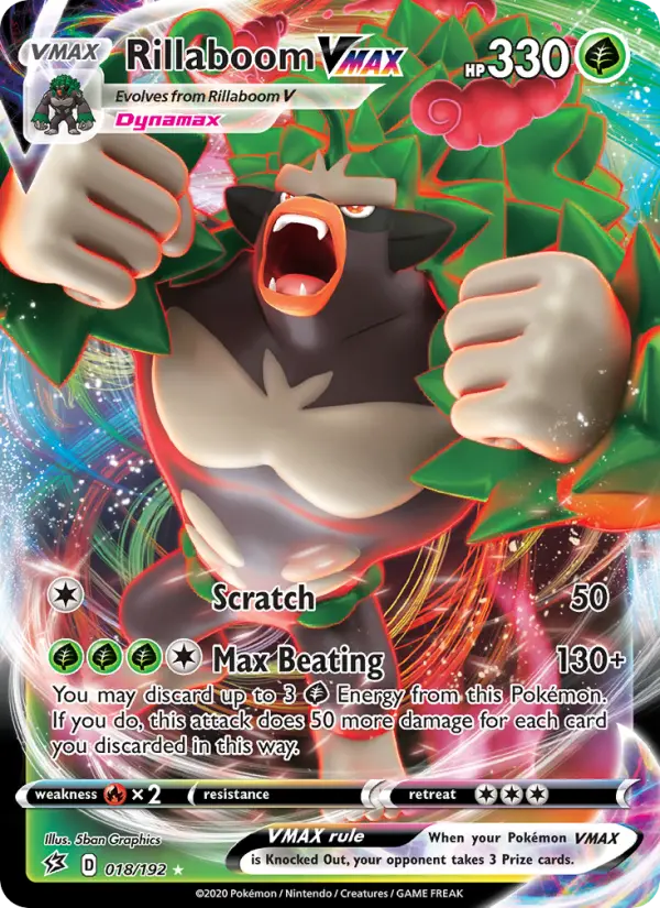 Rillaboom VMAX, Pokémon card