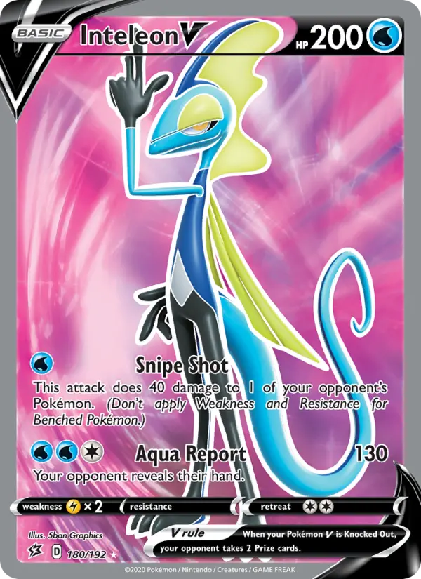 Inteleon V, Pokémon card