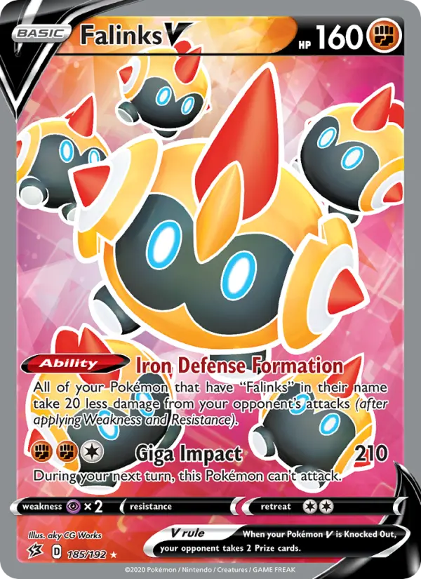 Falinks V, Pokémon card