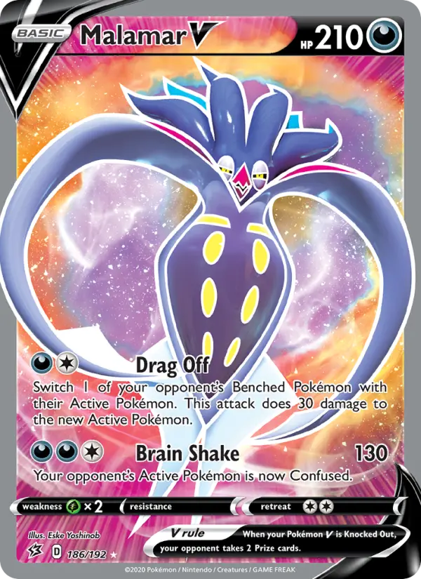 Malamar V, Pokémon card