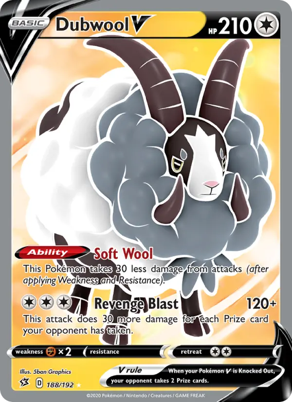 Dubwool V, Pokémon card