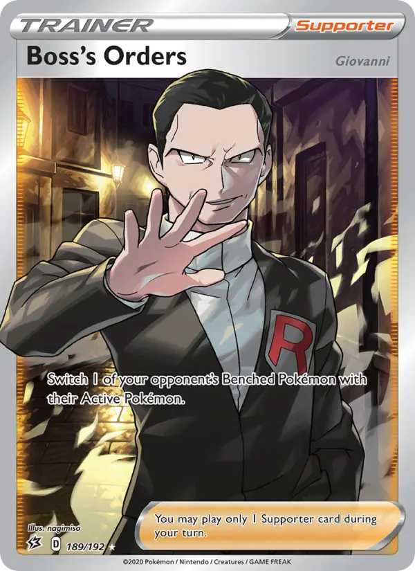 Boss's Orders (Giovanni), Pokémon card