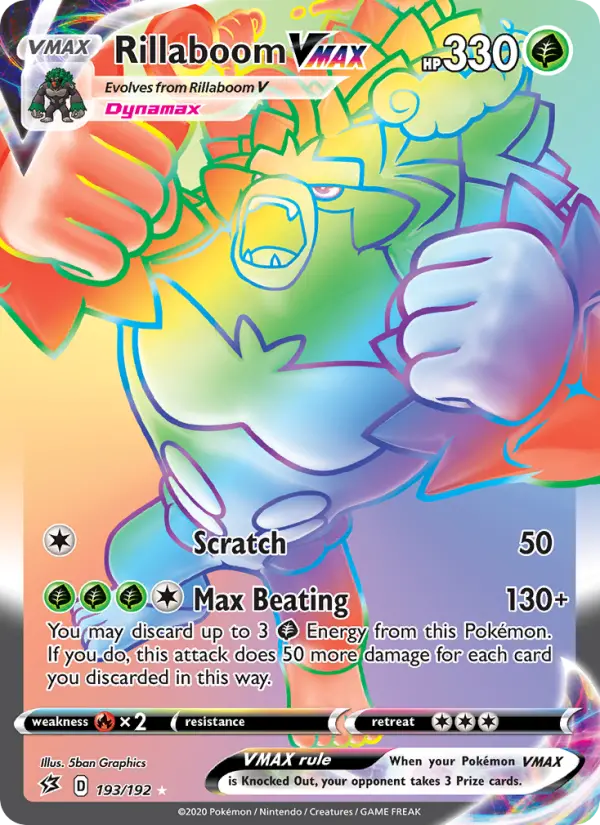 Rillaboom VMAX, Pokémon card