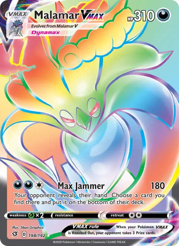 Malamar VMAX, Pokémon card