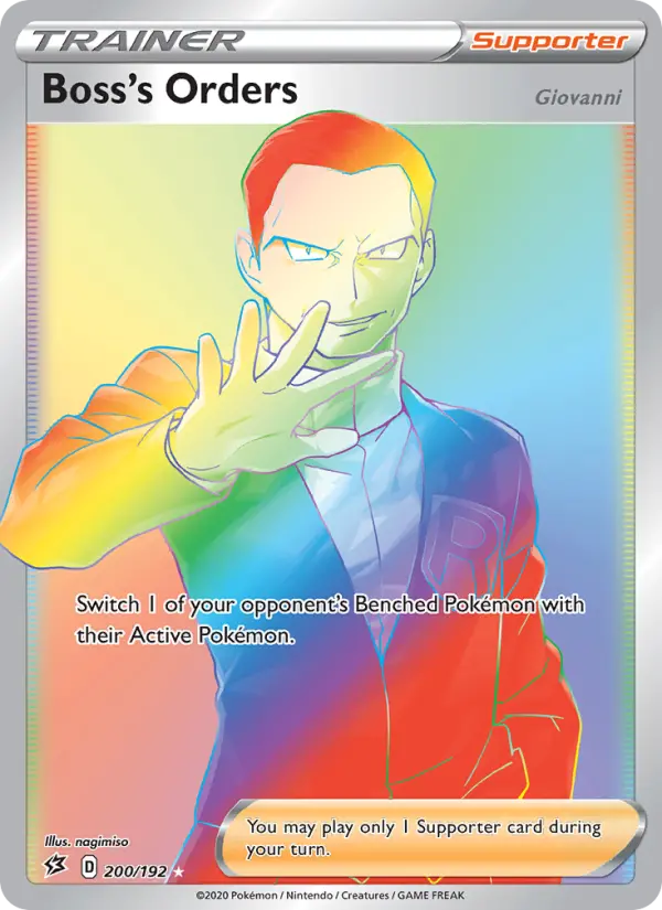 Boss's Orders (Giovanni), Pokémon card