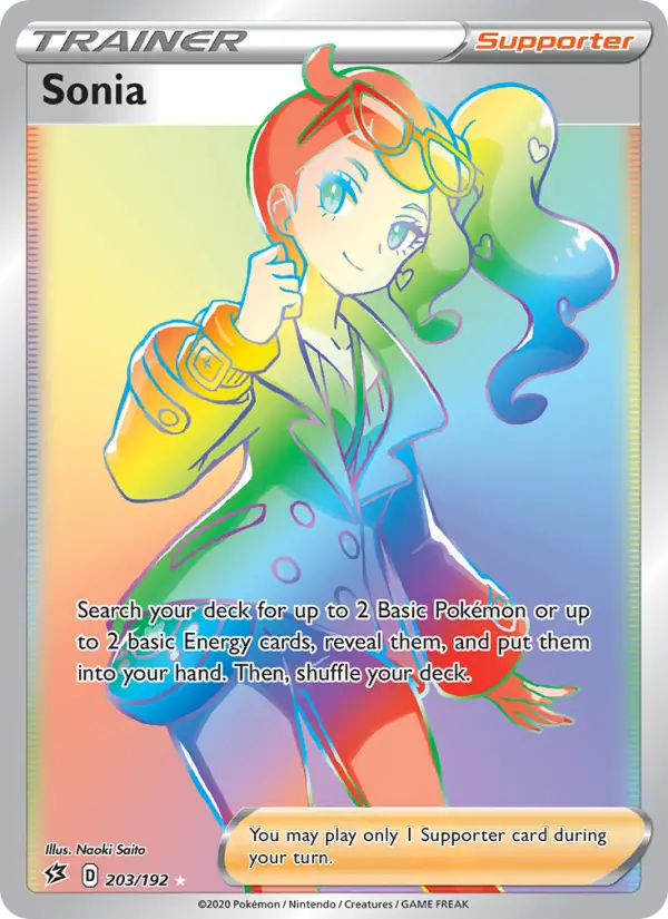 Sonia, Pokémon card