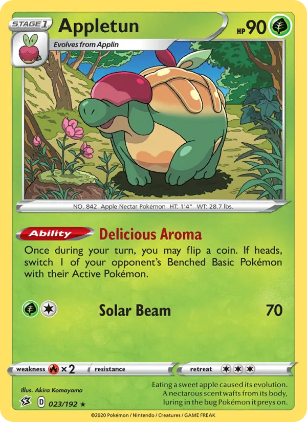 Appletun, Pokémon card